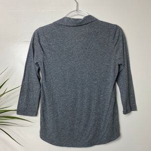 James Perse Tops - Standard James Perse 3/4 Sleeve Collared Top James Perse Tops - Standard James Perse 3/4 Sleeve Collared Top